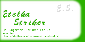 etelka striker business card